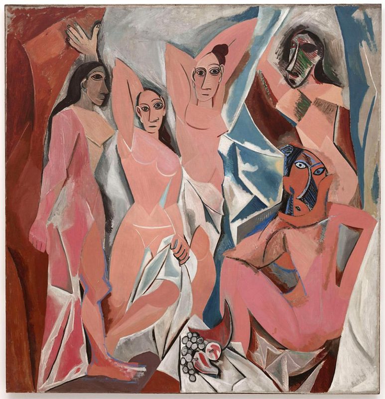 Pablo Picasso. Les Demoiselles d'Avignon, 1907. Olio su tela