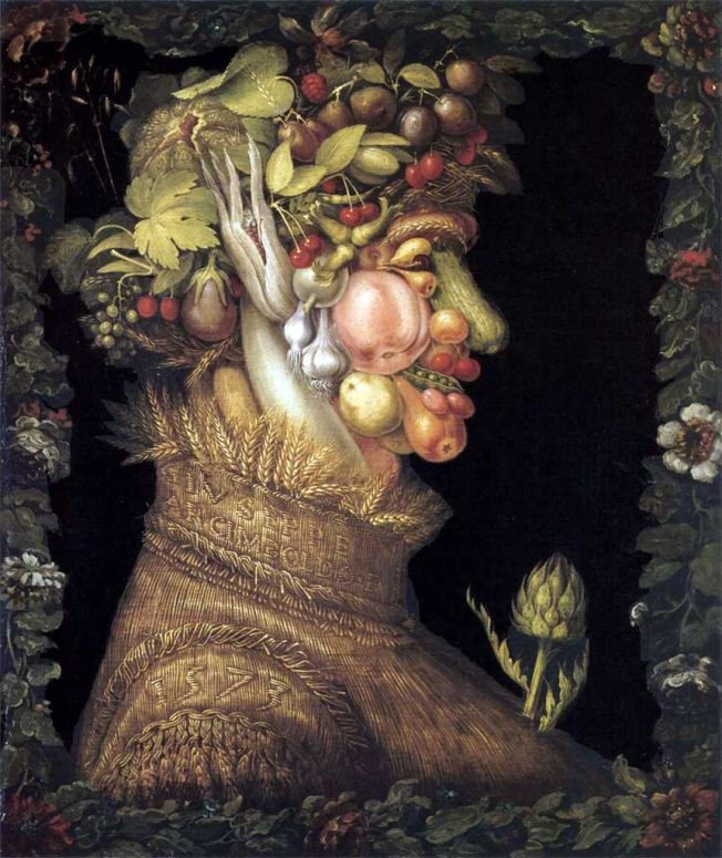 Giuseppe Arcimboldo. Estate 1563. Tecnica: Olio su pannello, 67 x 51 cm, Kunsthistorisches Museum, Vienna