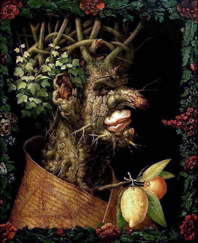 Arcimboldo. Inverno, 1563. Tecnica: Olio su pannello, 67 x 51 cm. Kunsthistorisches Museum, Vienna