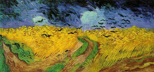  van Gogh. Campo di Grano con Corvi, 1890. Tecnica: Olio su tela, 50,5 x 100,5 cm. Van Gogh Museum, Amsterdam