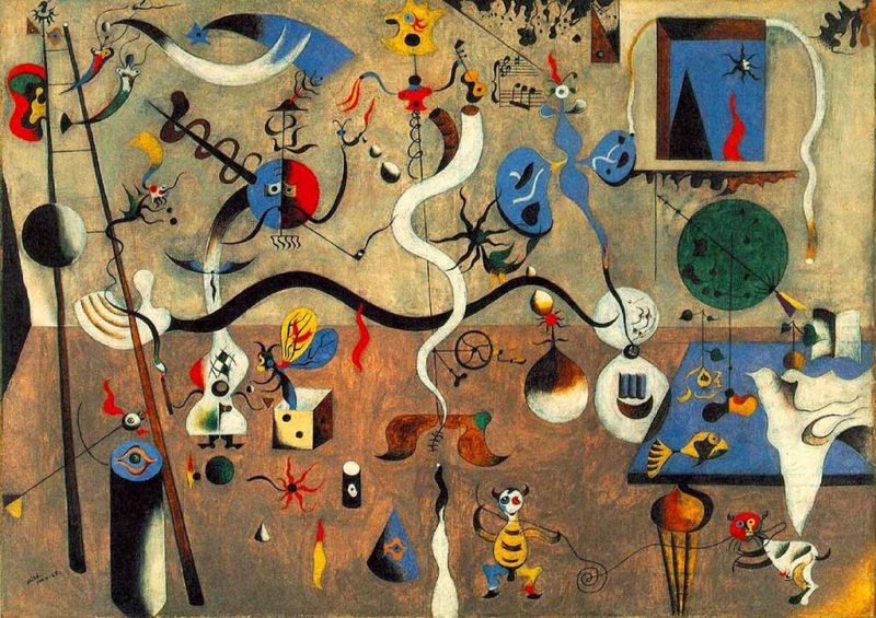 Mirò. Il Carnevale di Arlecchino,1924-1925. Olio su Tela - Mirò. Albright-Knox Art Gallery, Buffalo, New York