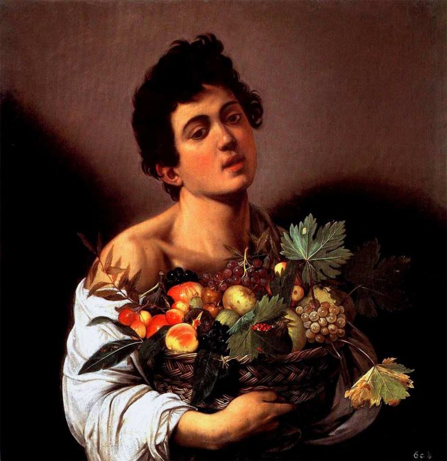 Caravaggio. Ragazzo con canestro di frutta, 1593 - Olio su Tela
