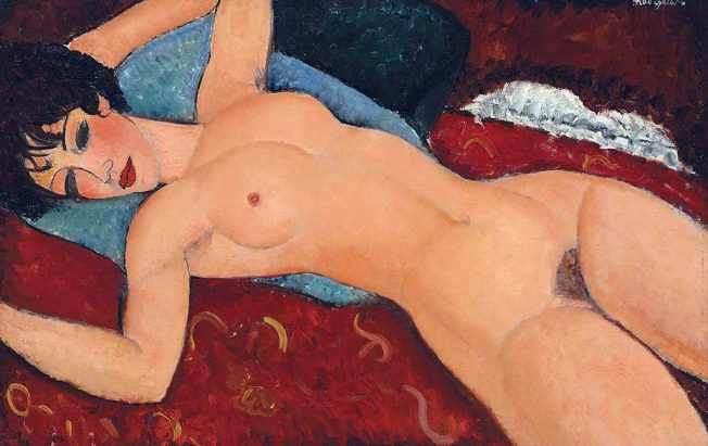 Modigliani. Amedeo Modigliani. Tecnica: Olio su tela, 60 x 92. Collezione privata, Cina